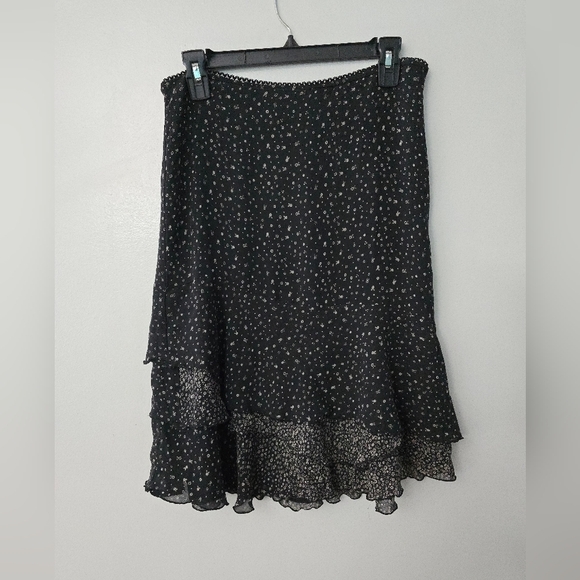 VTG Skirt Cottage Fairy Core Susan Bristol Size 8 Silk Whimsigoth - Picture 1 of 9
